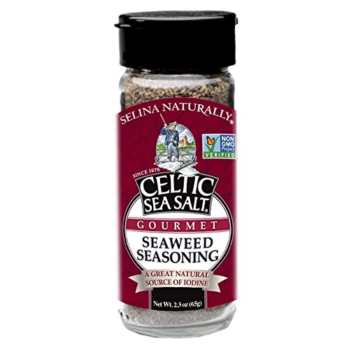 Celtic Sea Salt Gourmet Shaker â€“ Versatile Adds Umami Taste to a Variety of Dishes, High in Naturally Occurring Iodine, Seaweed Seasoning, 2.3 Ounce