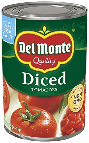 Del Monte Canned Diced Tomatoes with Natural Sea Salt