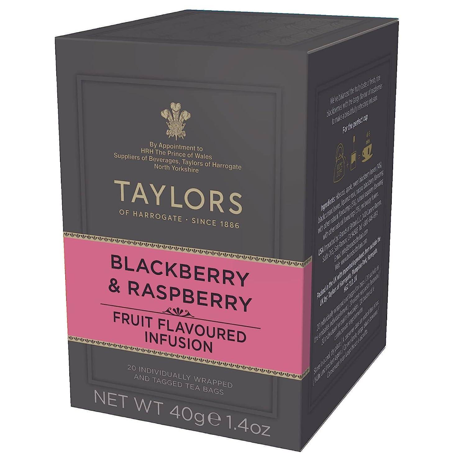 Taylors of Harrogate Blackberry & Raspberry Herbal Tea