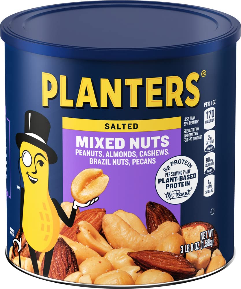 Planters Mixed Nuts Less Than 50% Peanuts with Peanuts (Almonds