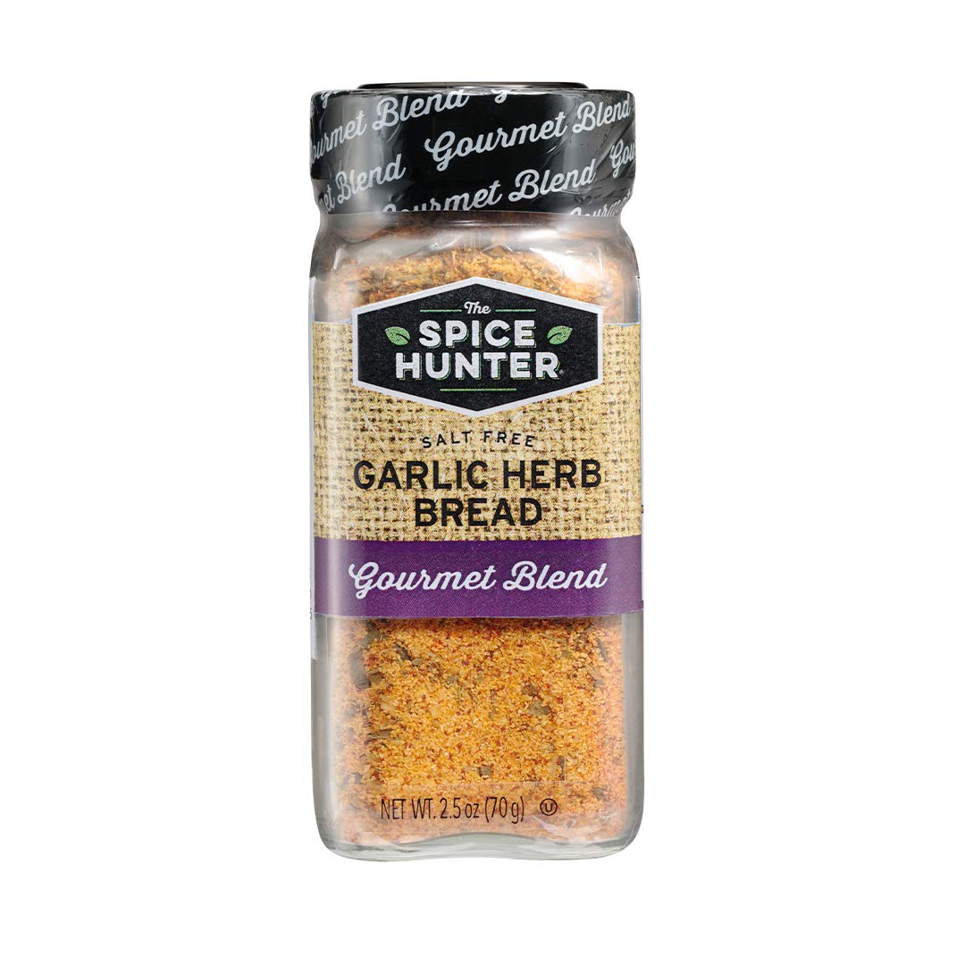 The Spice Hunter Bread Seasoning Blend Jar, Garlic Herb, 2.5 Ounce