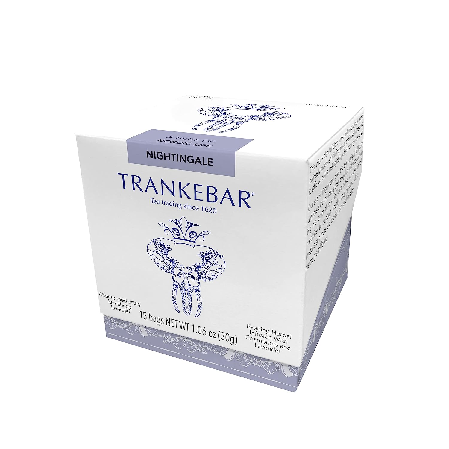 Trankebar Herbal Infusion Tea (Nightingale, 1 pack of 15 tea bags) Specialty Tea Nordic Herbs and Fruits - Naturally Caffeine Free