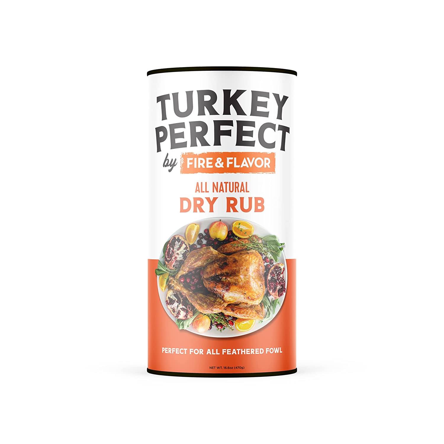 Fire & Flavor Turkey Perfect Natural Dry Rub - Turkey and Chicken Seasoning - Herbs