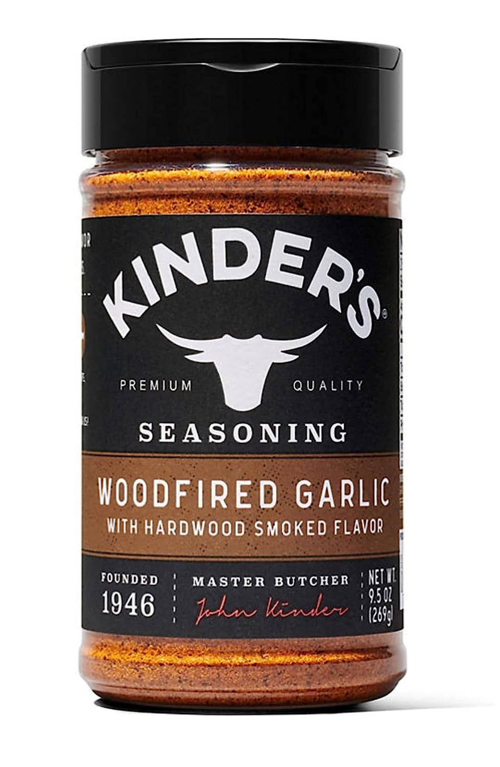 KINDER'S Woodfired Garlic Rub (9.5 oz.), Brown