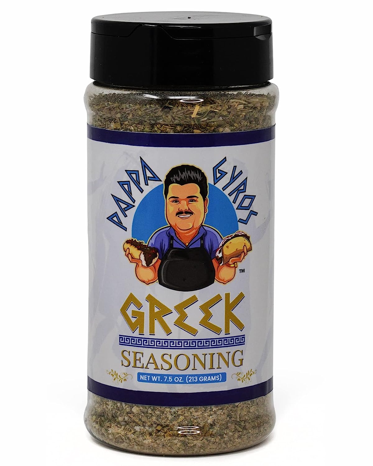 All Purpose Greek Seasoning Blend By Pappa Gyros - Authentic Mediterranean Seasoning | 100% All Natural Greek Savory Herb & Spice Mix | Hummus