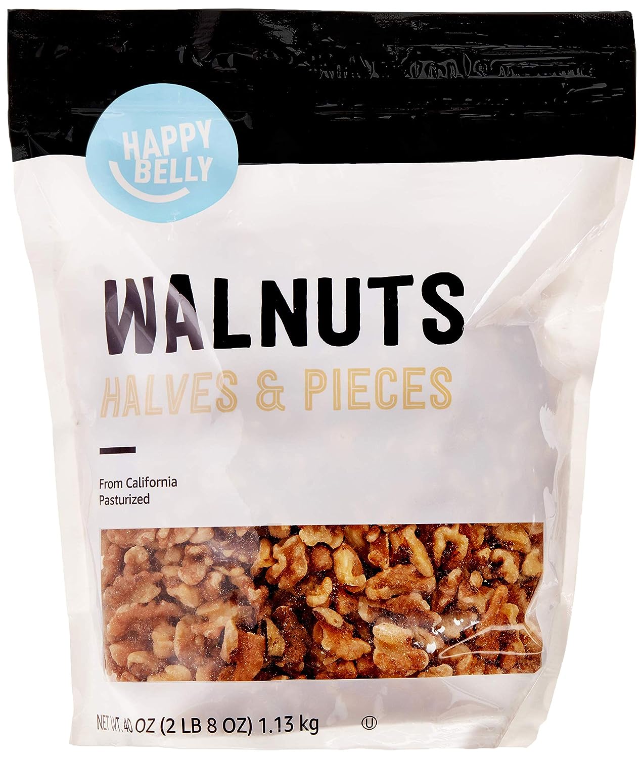 Amazon Brand - Happy Belly California Walnuts