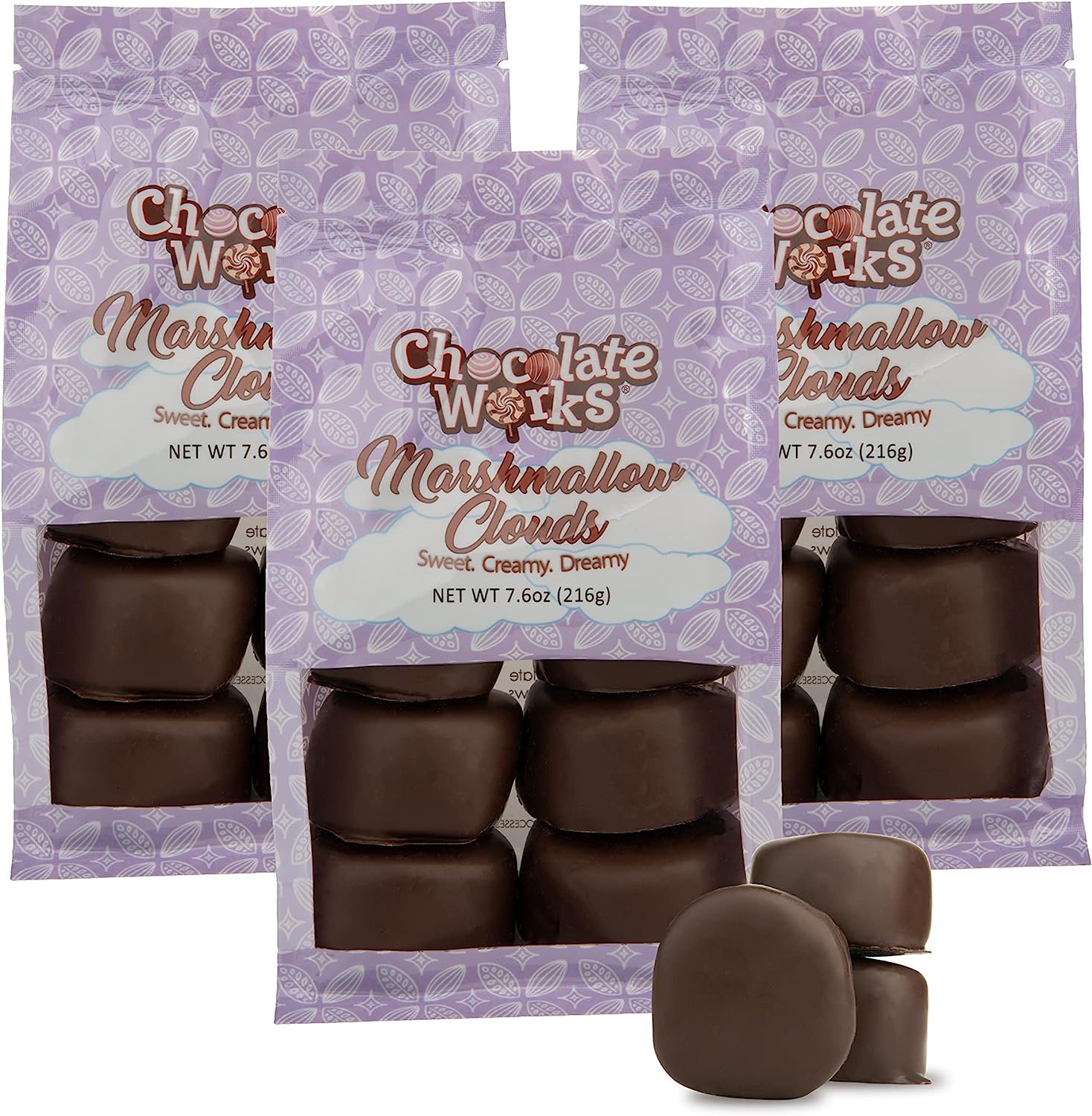 Dark Chocolate Coated Marshmallow Clouds for by Chocolate Works ...