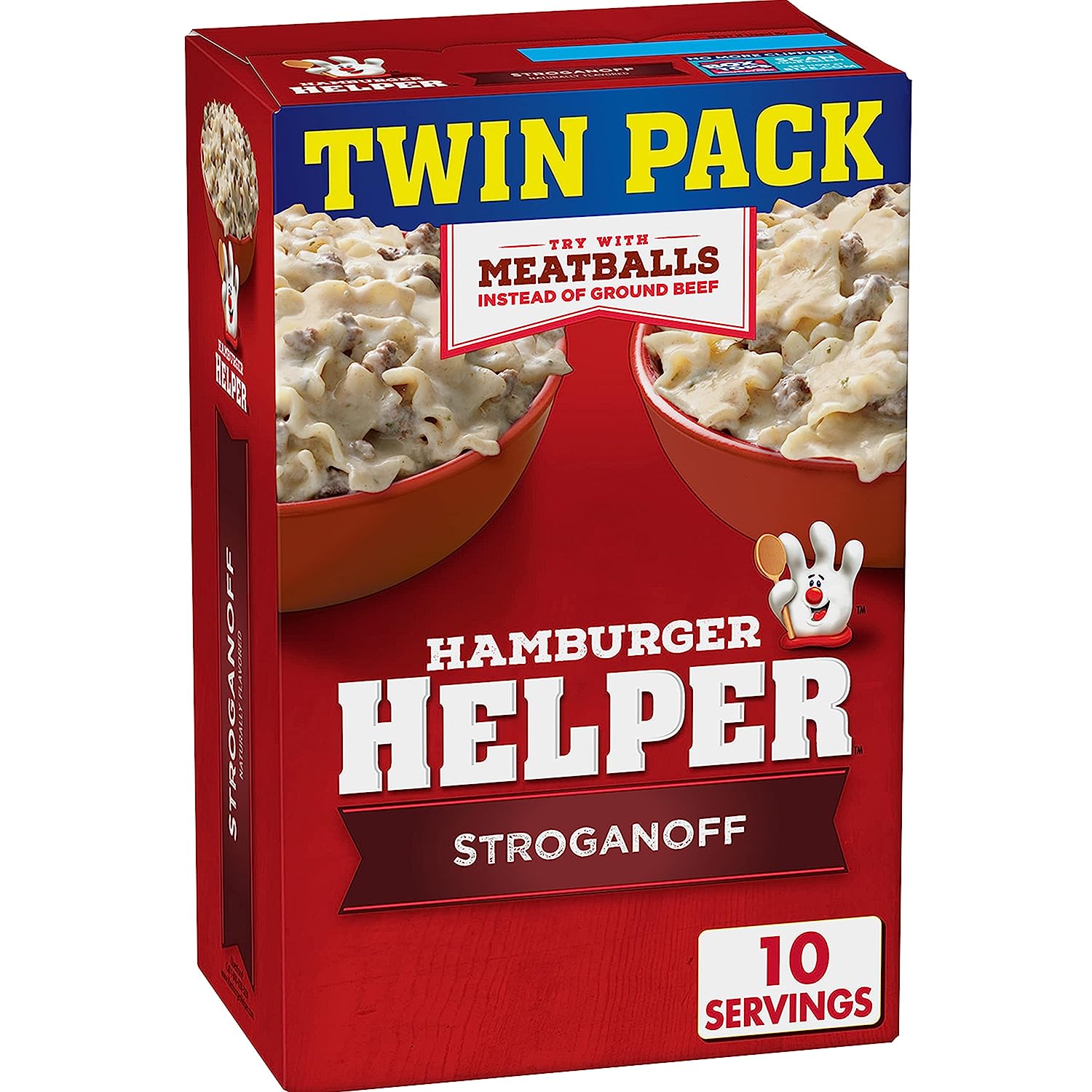 Hamburger Helper Stroganoff, Pasta & Creamy Sauce Mix, Twin Pack, 13 oz