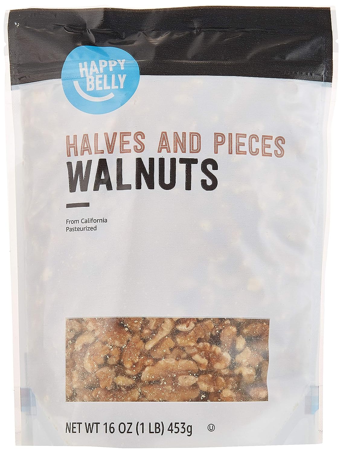 Amazon Brand - Happy Belly California Walnuts