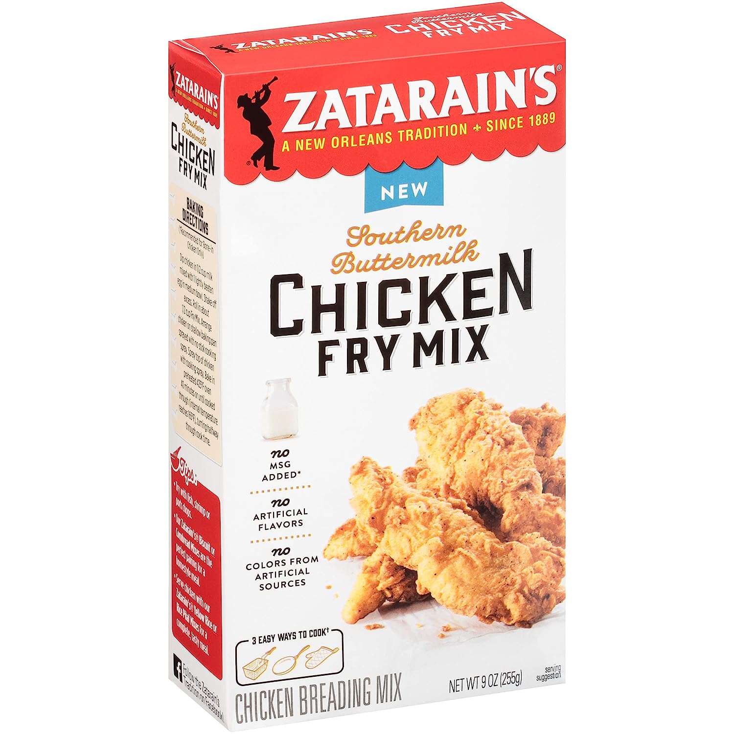 Zatarain's Southern Buttermilk Chicken Fry Mix, 9 oz