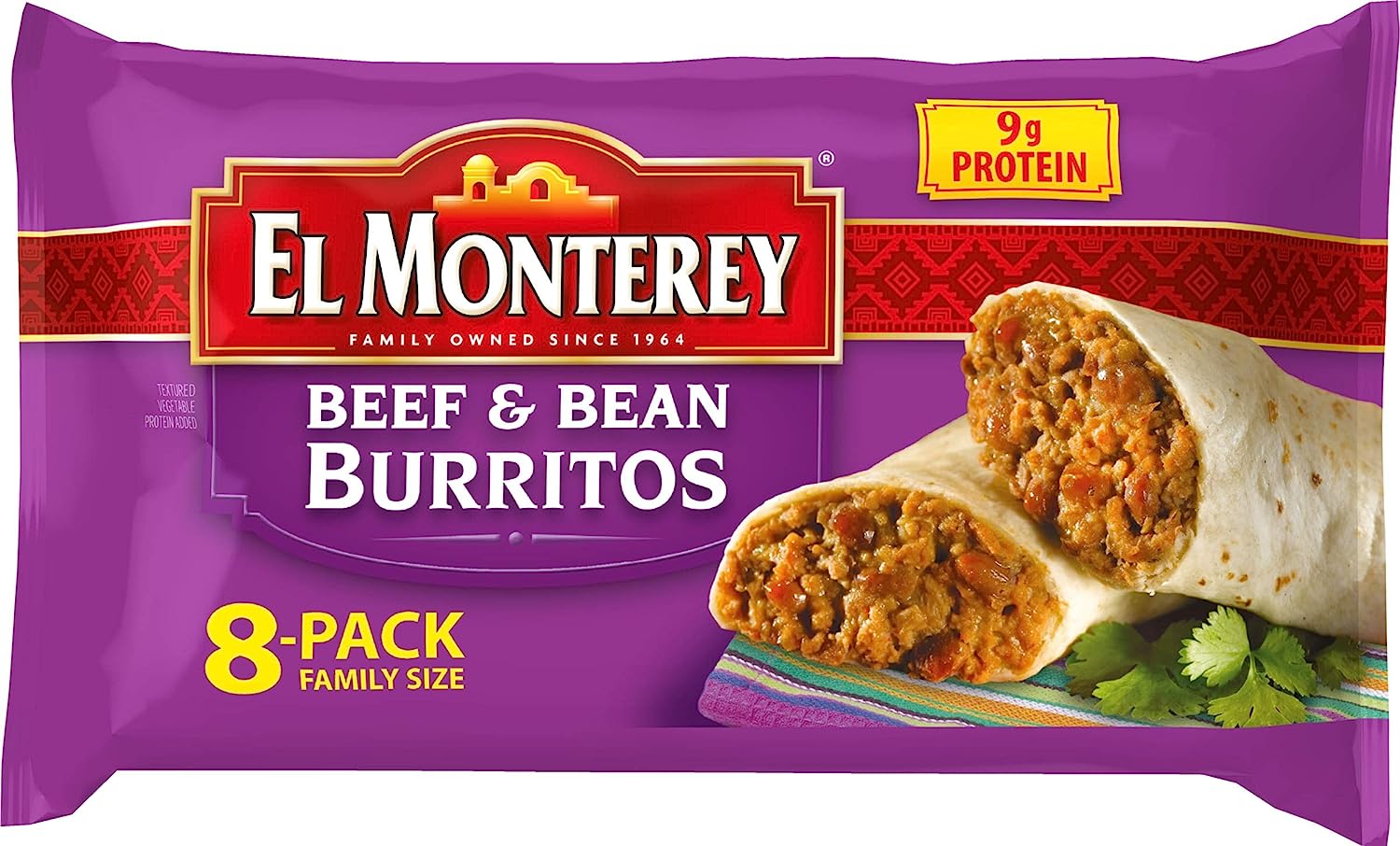 El Monterey Beef and Bean Burritos Made with Real Beef