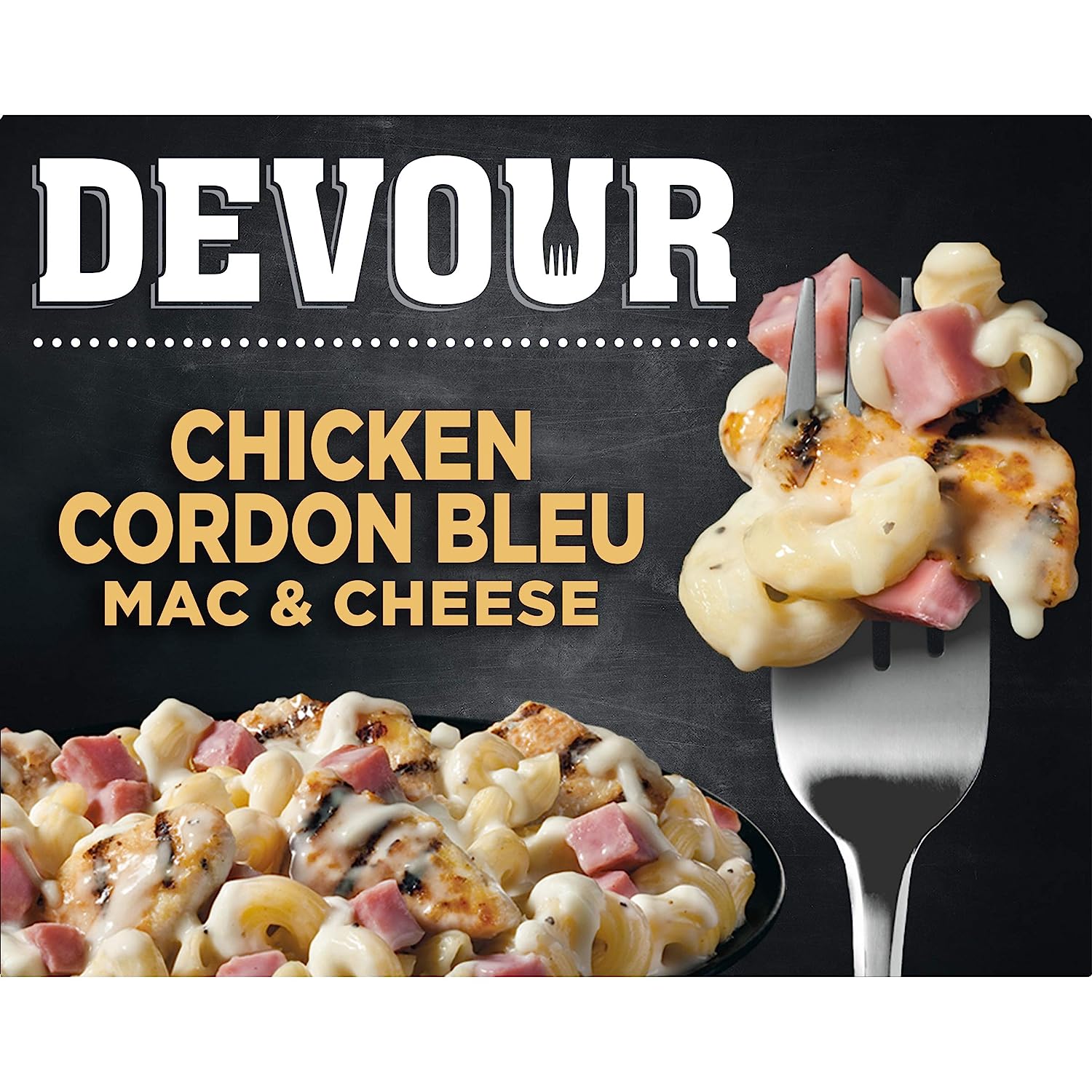 DEVOUR Chicken Cordon Bleu Mac & Cheese Frozen Meal