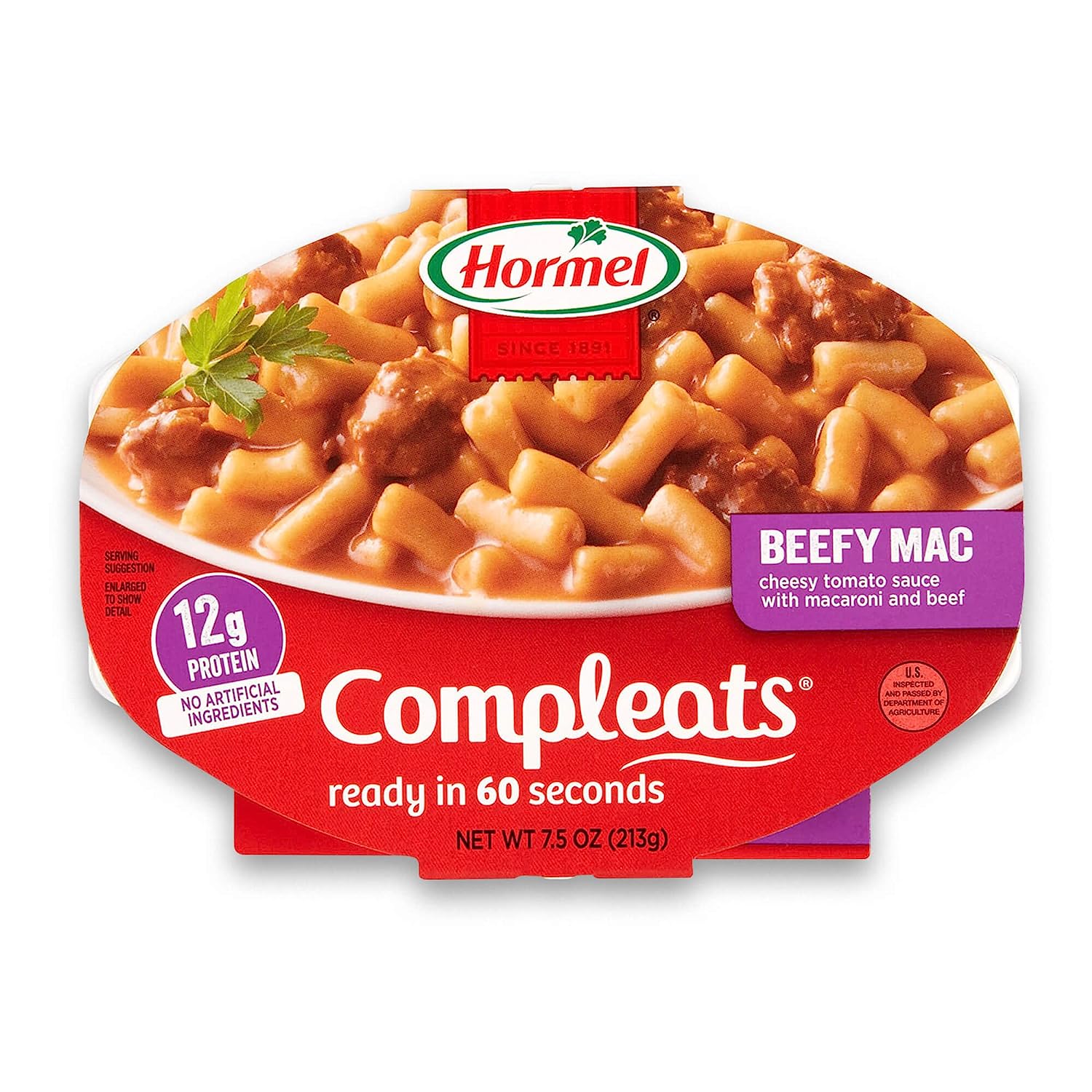 HORMEL COMPLEATS Beefy Mac & Cheese Microwave Tray