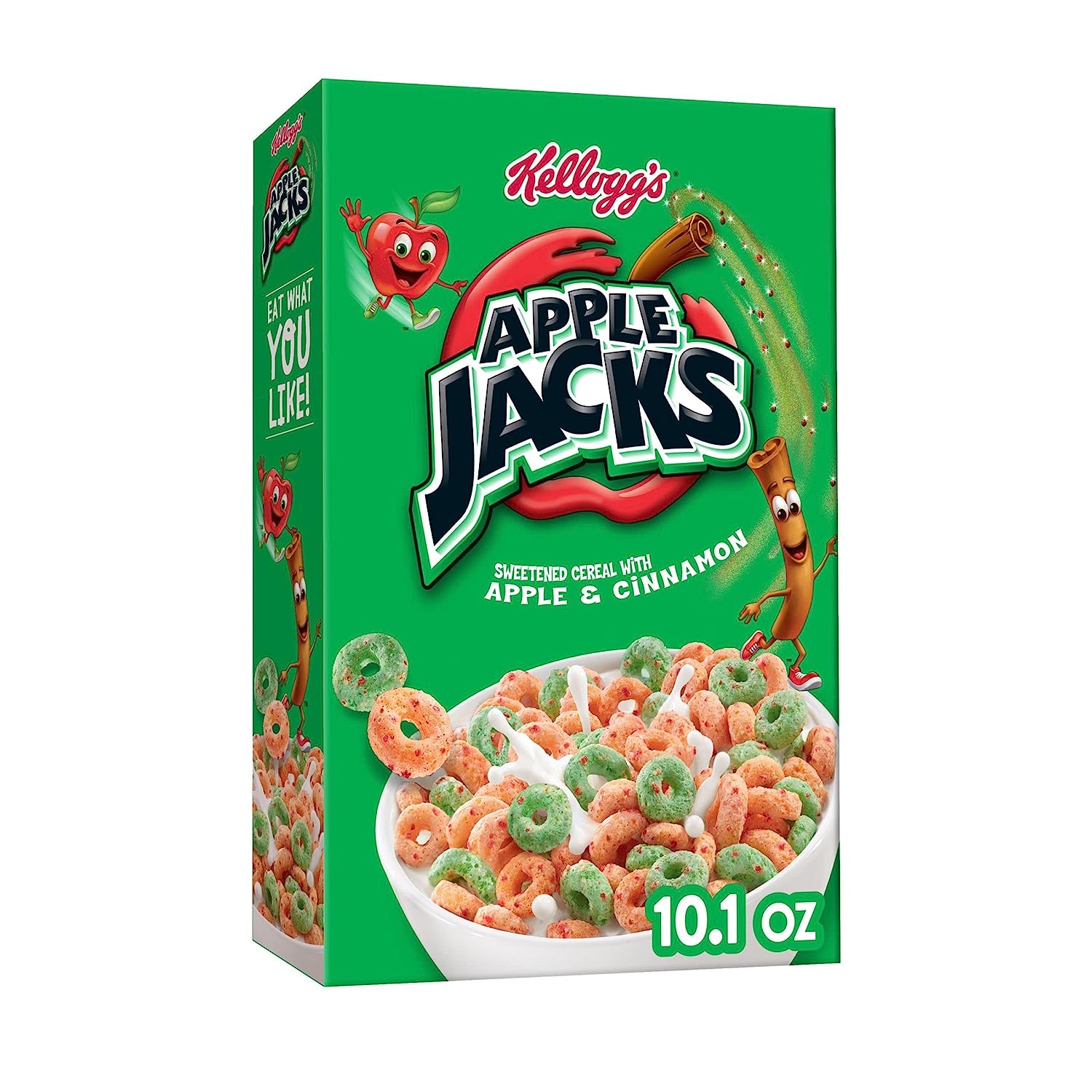 Apple Jacks Breakfast Cereal, 8 Vitamins and Minerals, Kids Snacks, Original, 10.1oz Box (1 Box)