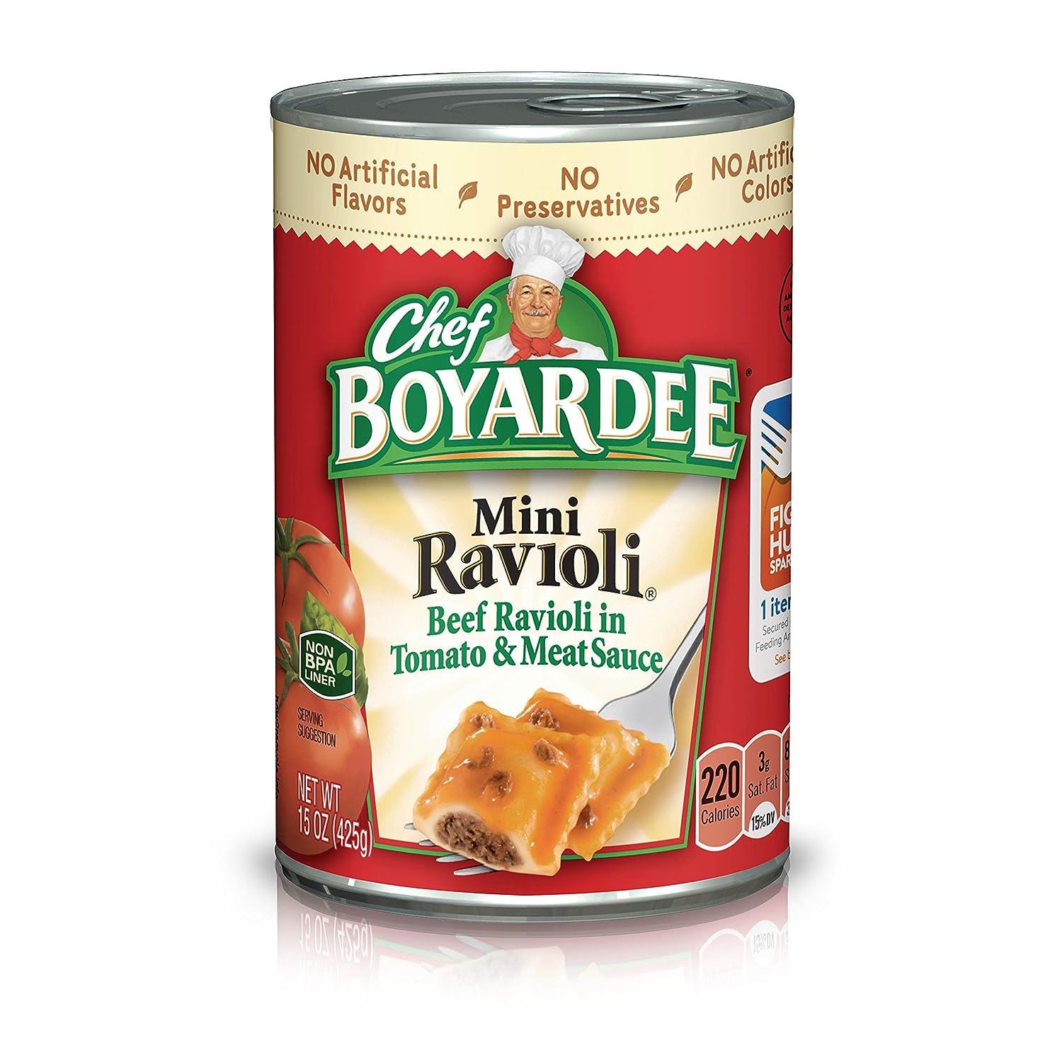 Chef Boyardee Mini Beef Ravioli in Tomato & Meat Sauce