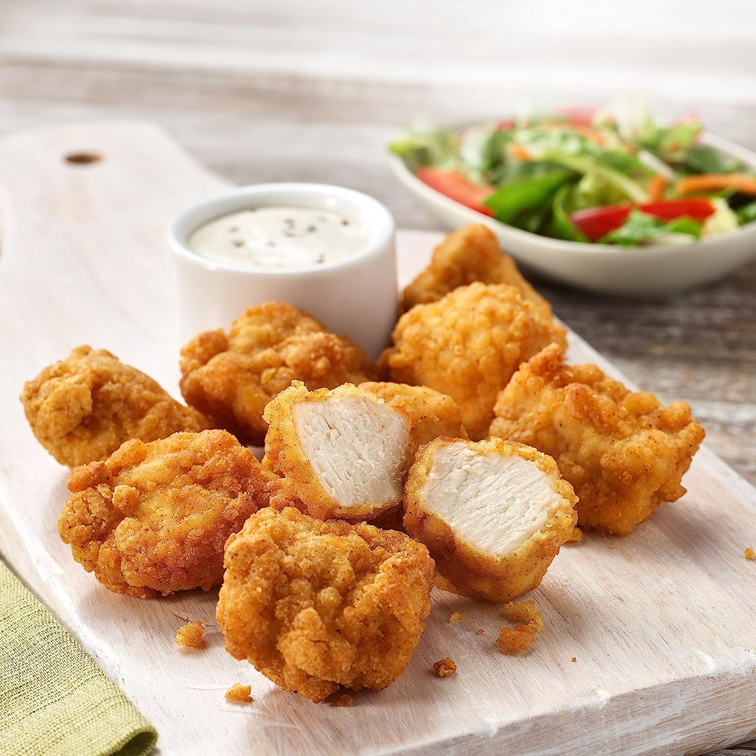 Just BareÂ® Chicken Lightly Breaded Breast Bites Fully Cooked 16 G Protein Frozen 1.50 LB