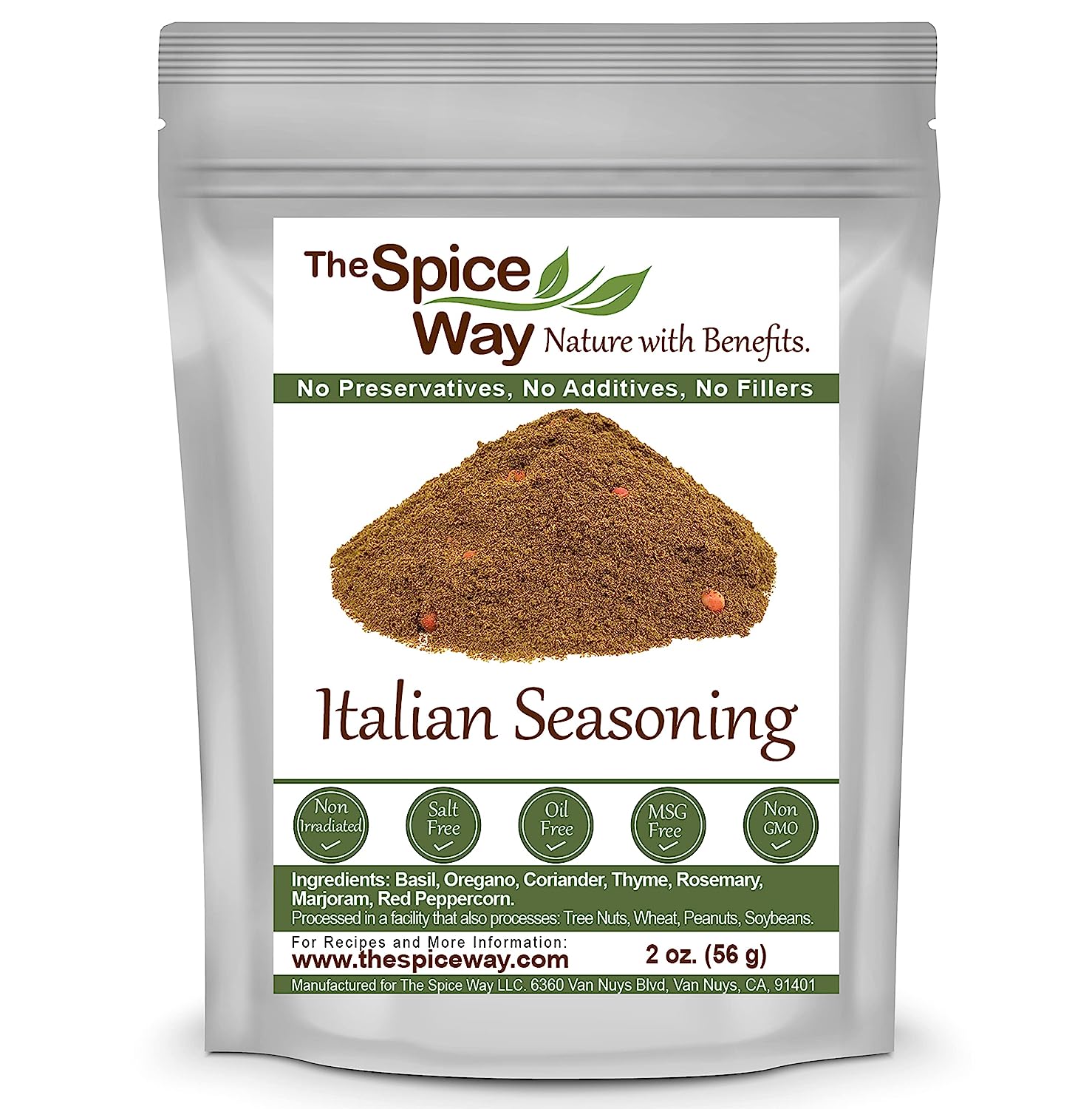 The Spice Way Italian Seasoning - a gourmet spice blend with Italian herbs and spices. Can be used on any Italian dish including pasta