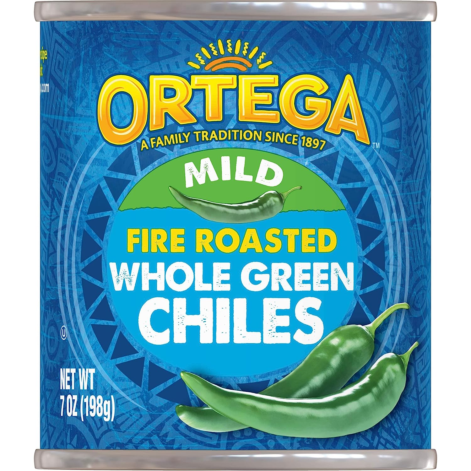 Ortega Peppers, Whole Green Chiles, Mild, 7 Ounce (Pack of 24)