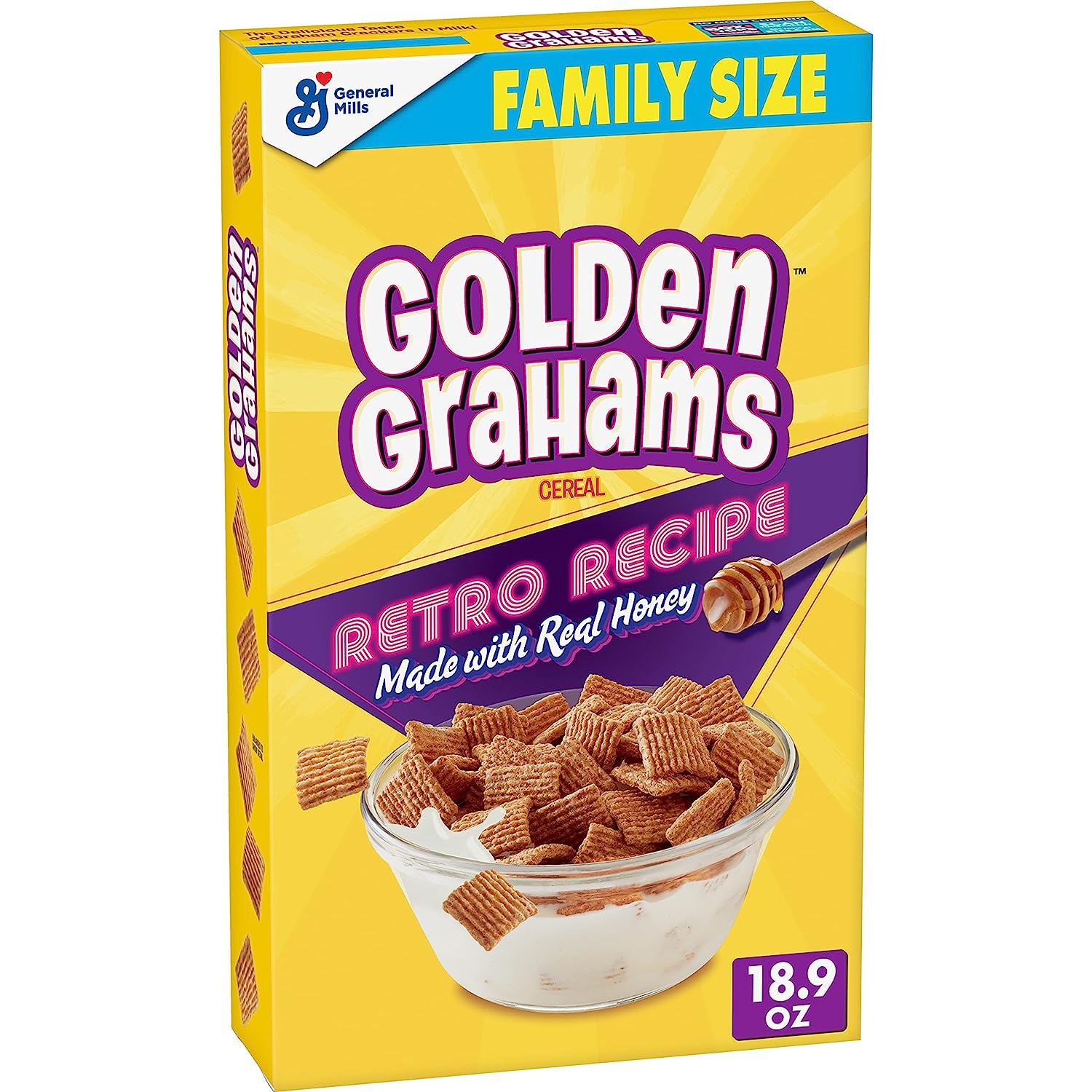 Golden Grahams, Breakfast Cereal, Graham Cracker Taste, Whole Grain, 18.9 oz