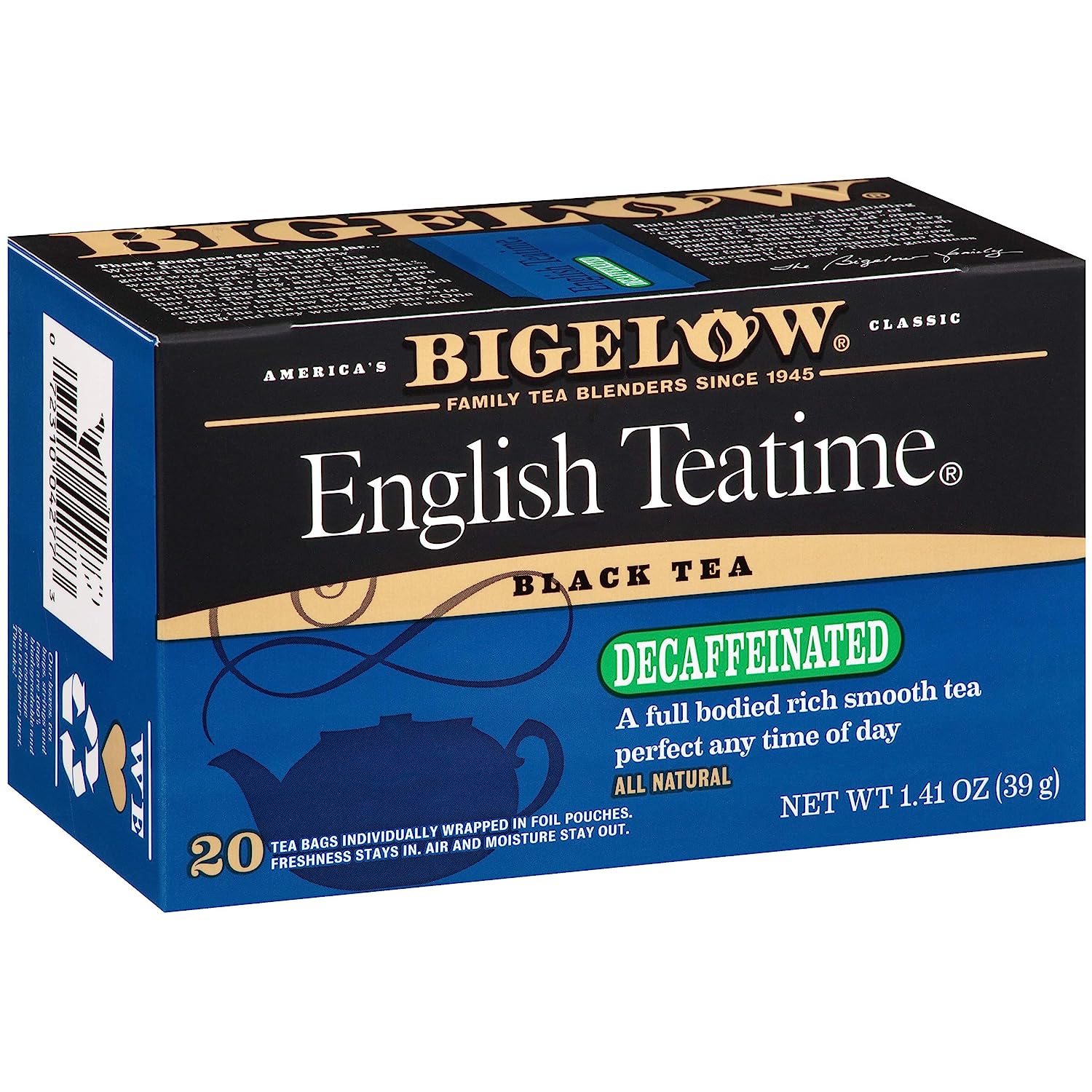 Bigelow Tea Decaffeinated English Teatime Black Tea