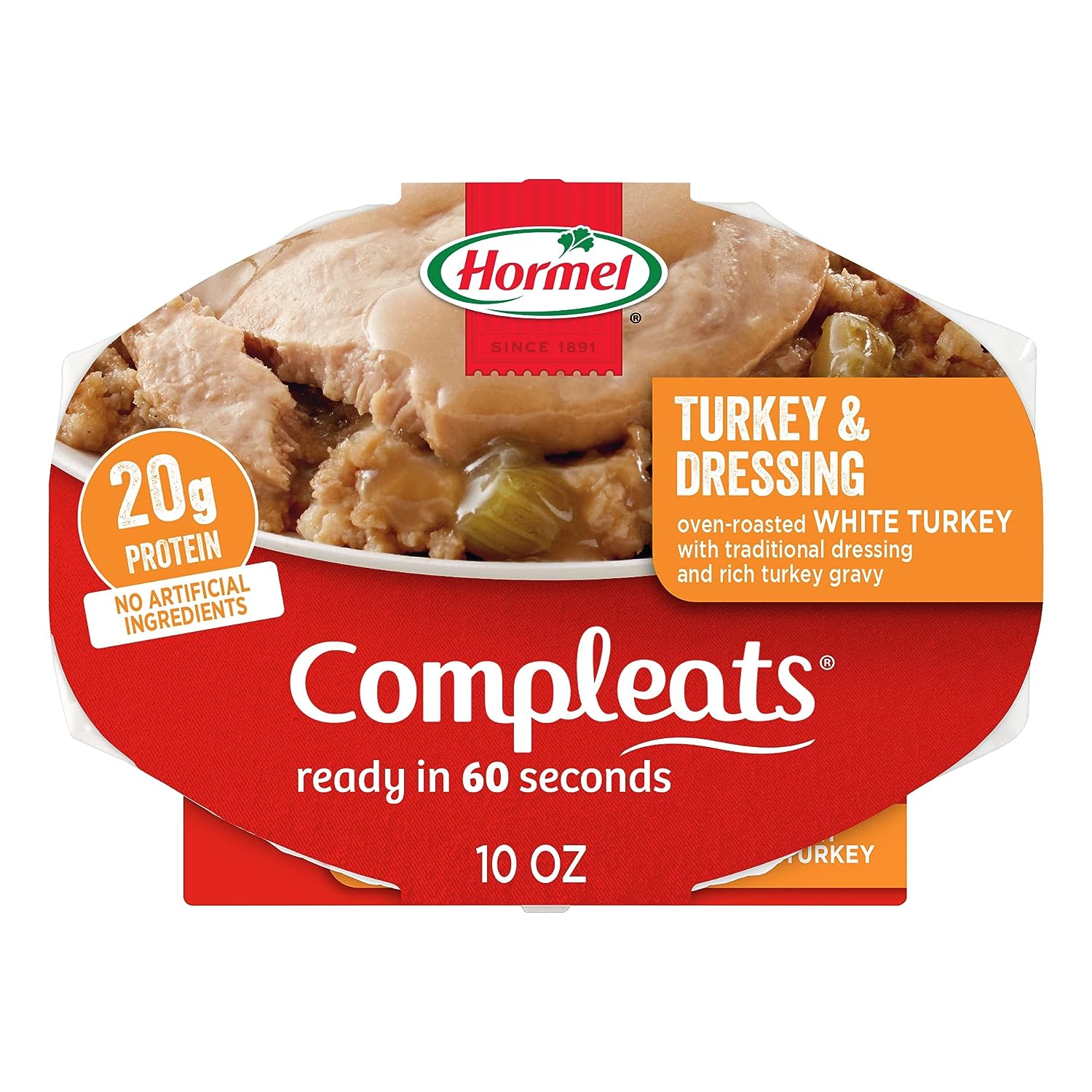 HORMEL COMPLEATS Turkey & Dressing Microwave Tray