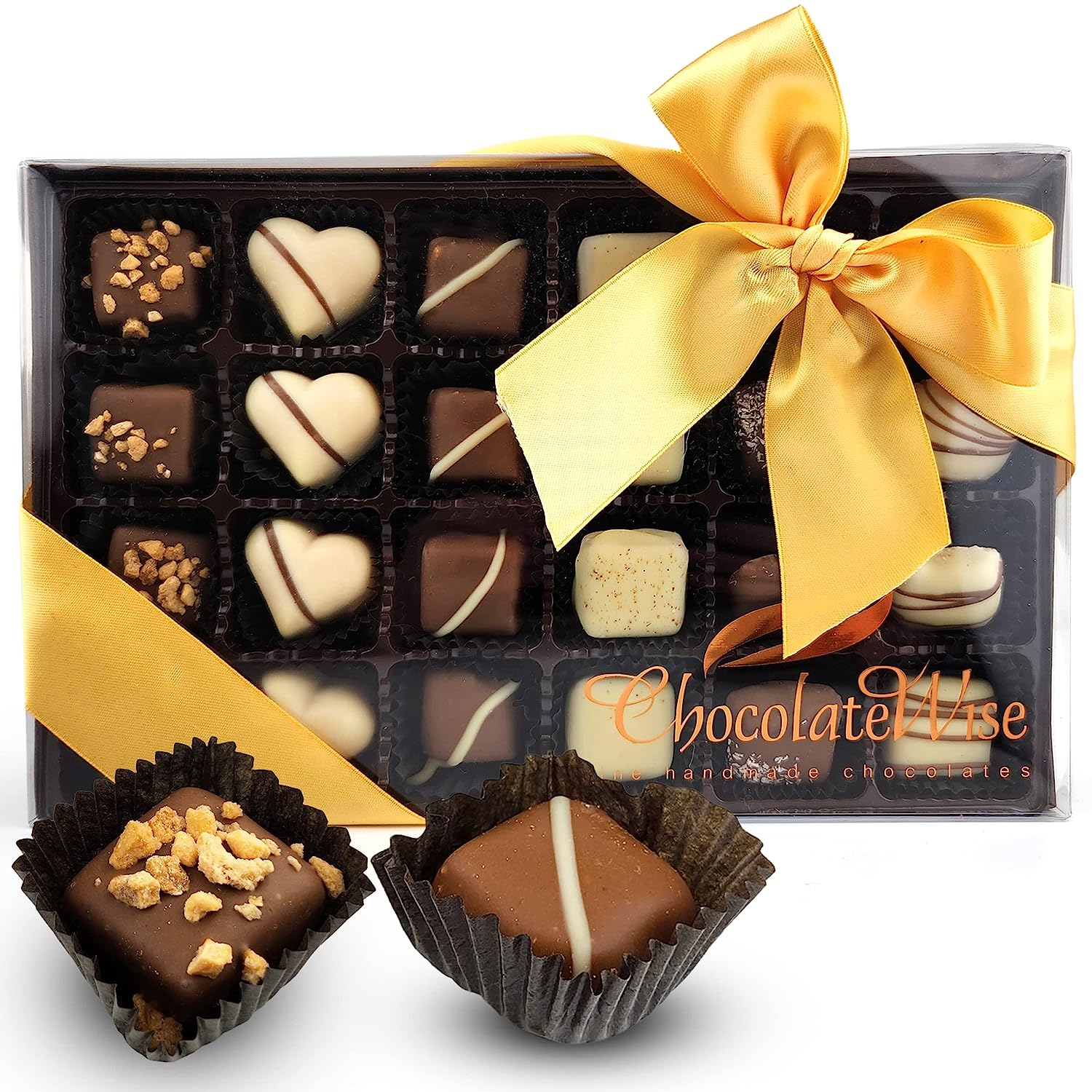 Mother's Day Chocolate Box Chocolate Truffles Delicious Gourmet Chocolate Candy Chocolate Assortment with 24 Different Mouthwatering Truffles Mix Beautifully Packed Gift Box