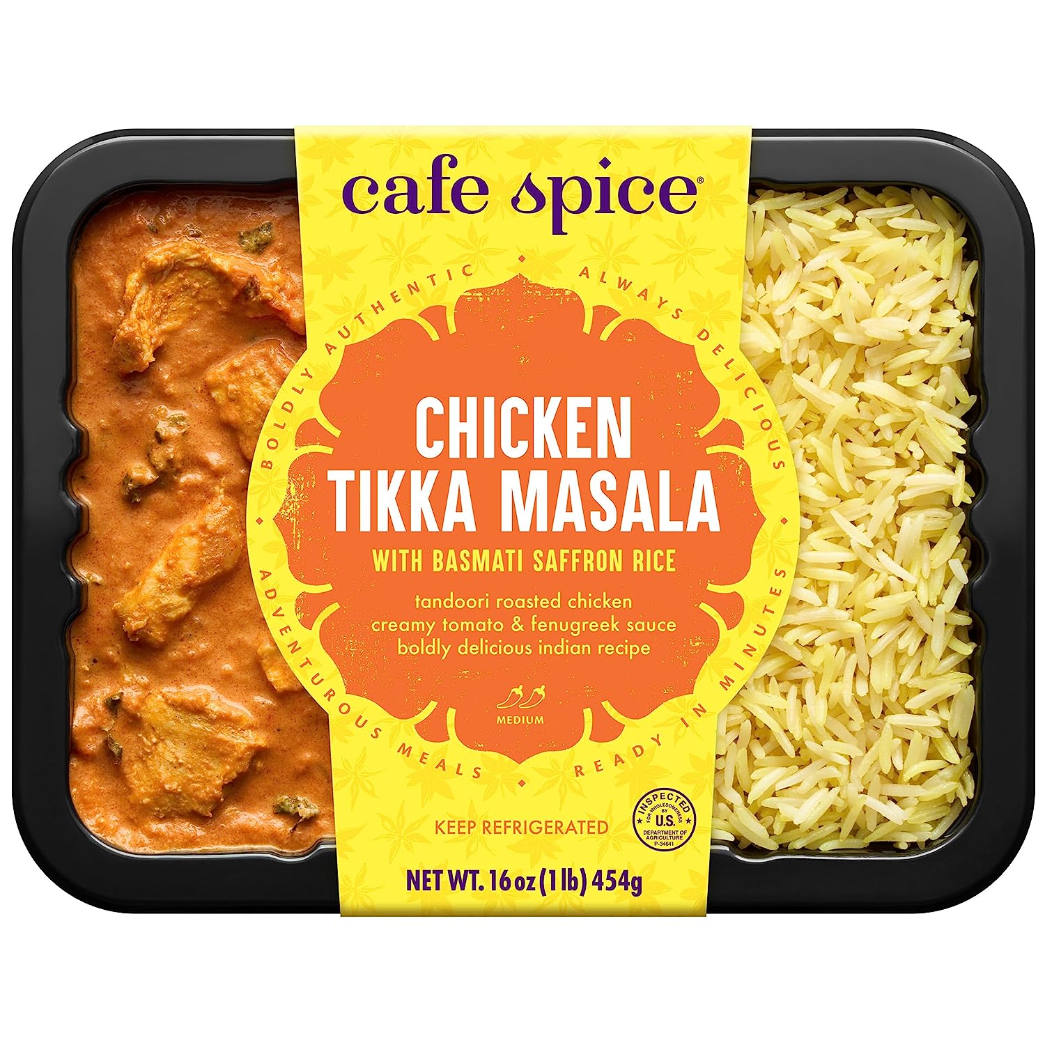 CafÃ© Spice Chicken Tikka Masala Saffron Rice, 16 oz