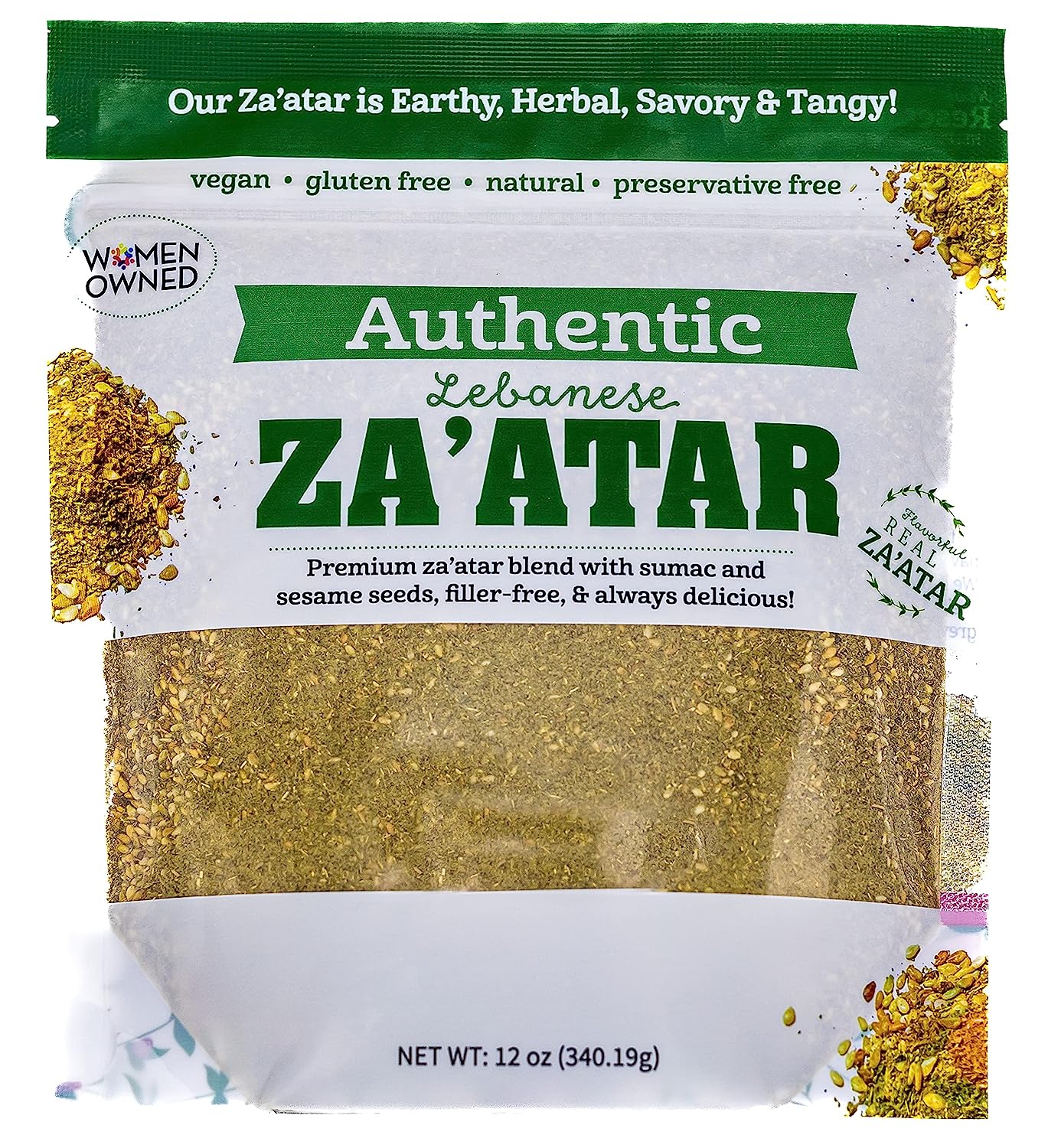 Terranean Herbs & Spices Authentic Zaatar Spice Blend