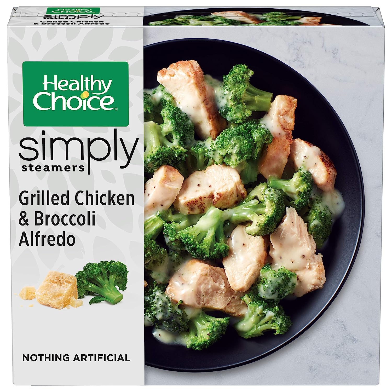 Healthy Choice Simply Steamers Grilled Chicken & Broccoli Alfredo, Frozen Meal, 9.15 OZ