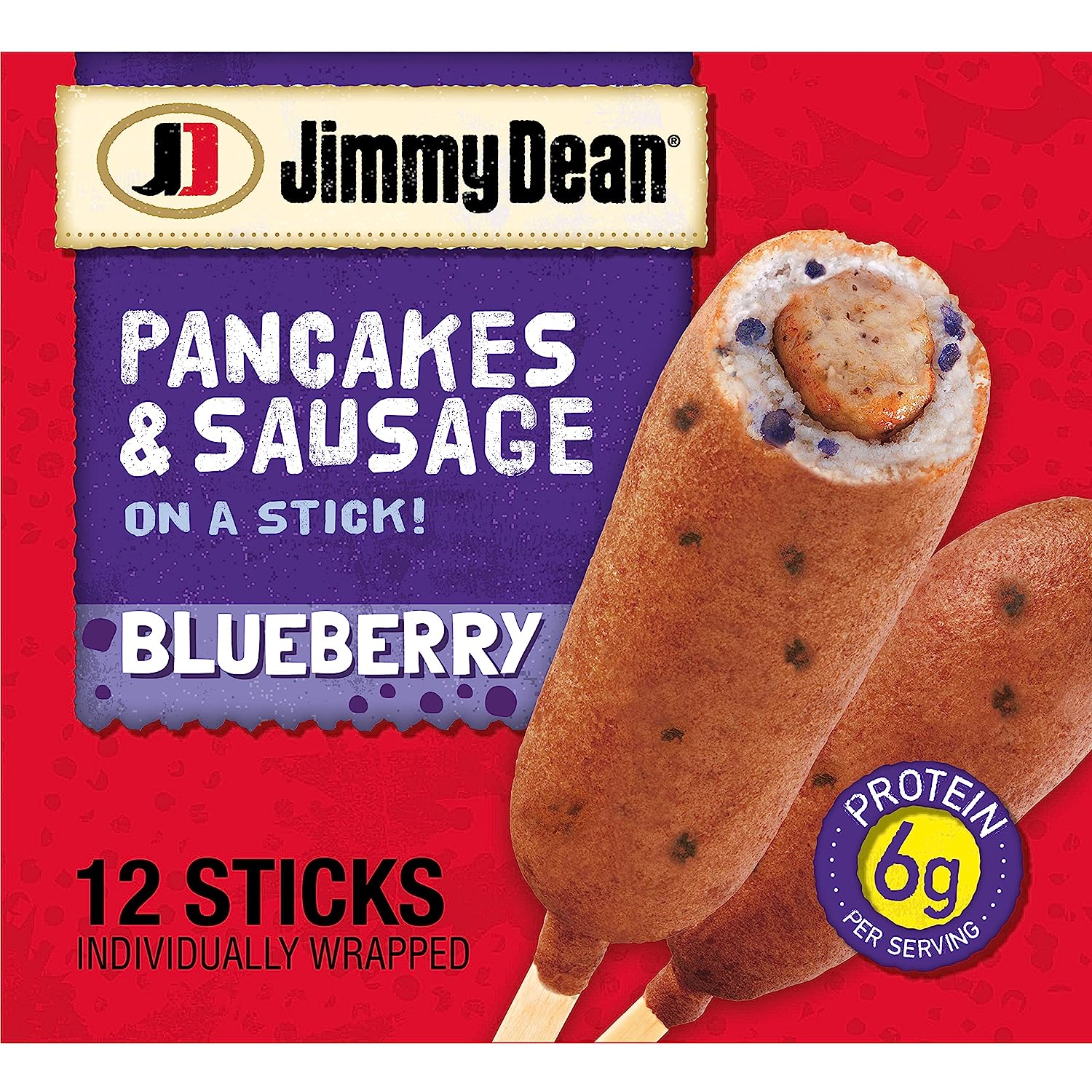 Jimmy Dean Blueberry Pancakes And Sausage On A Stick Frozen Breakfast