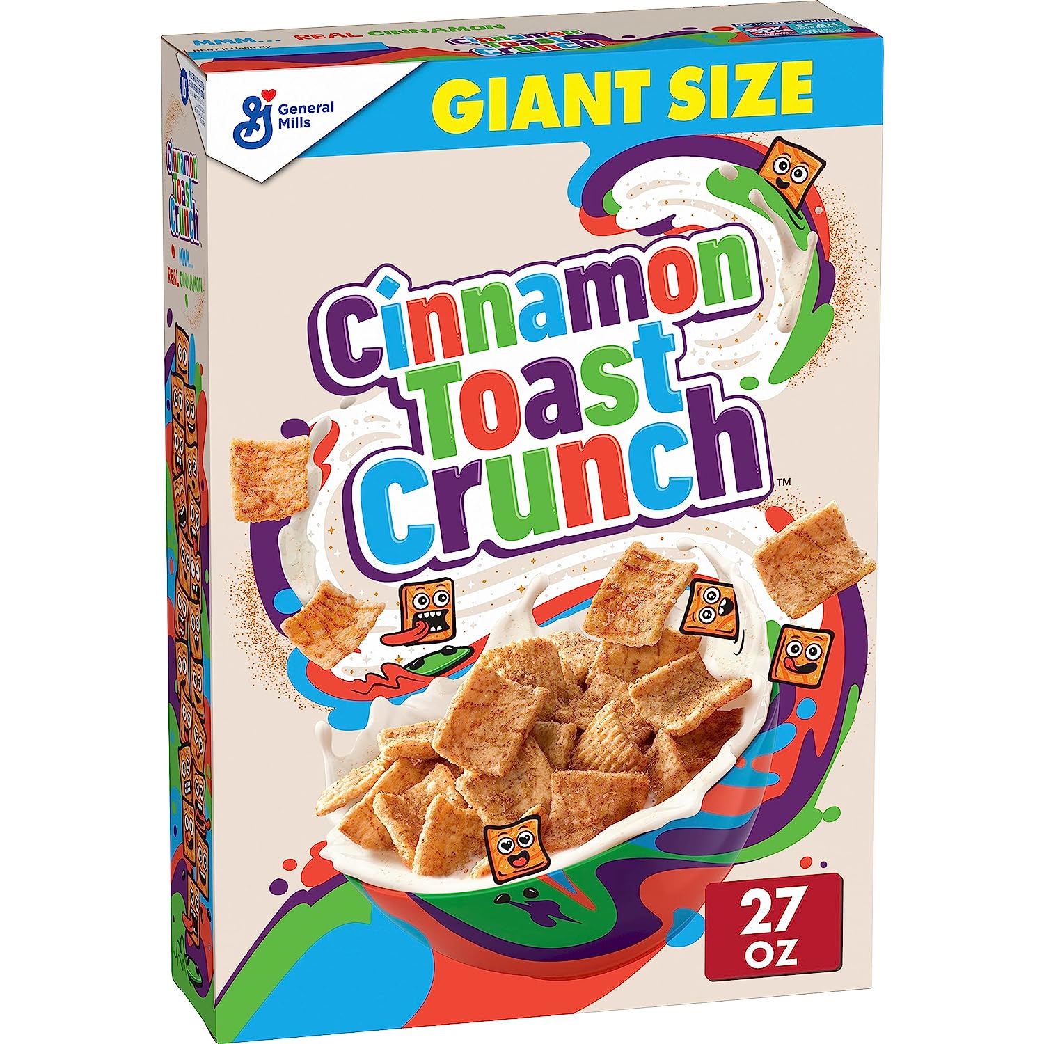 Original Cinnamon Toast Crunch Breakfast Cereal, 27 OZ Giant Size Box