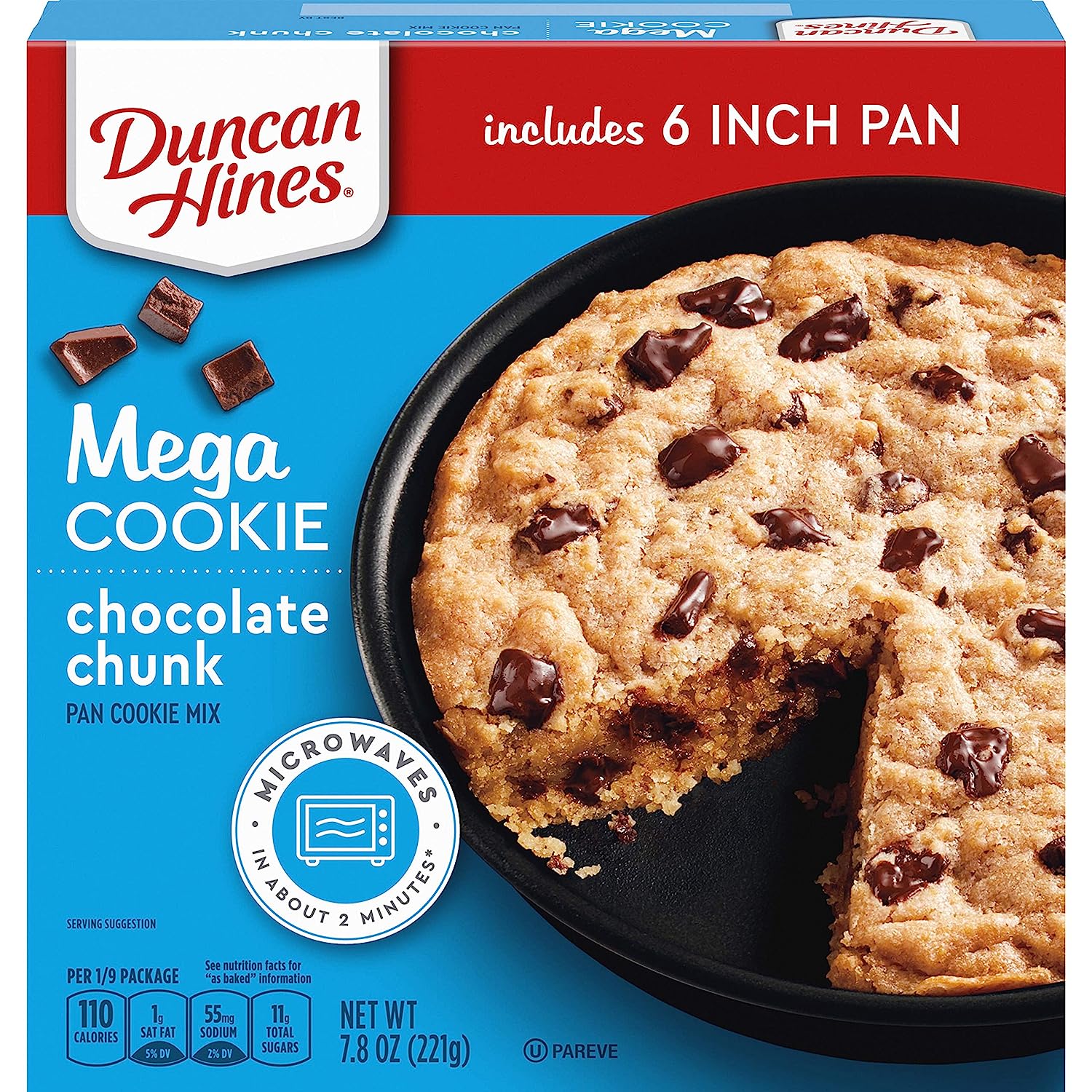 Duncan Hines Mega Cookie Chocolate Chunk Pan Cookie Mix