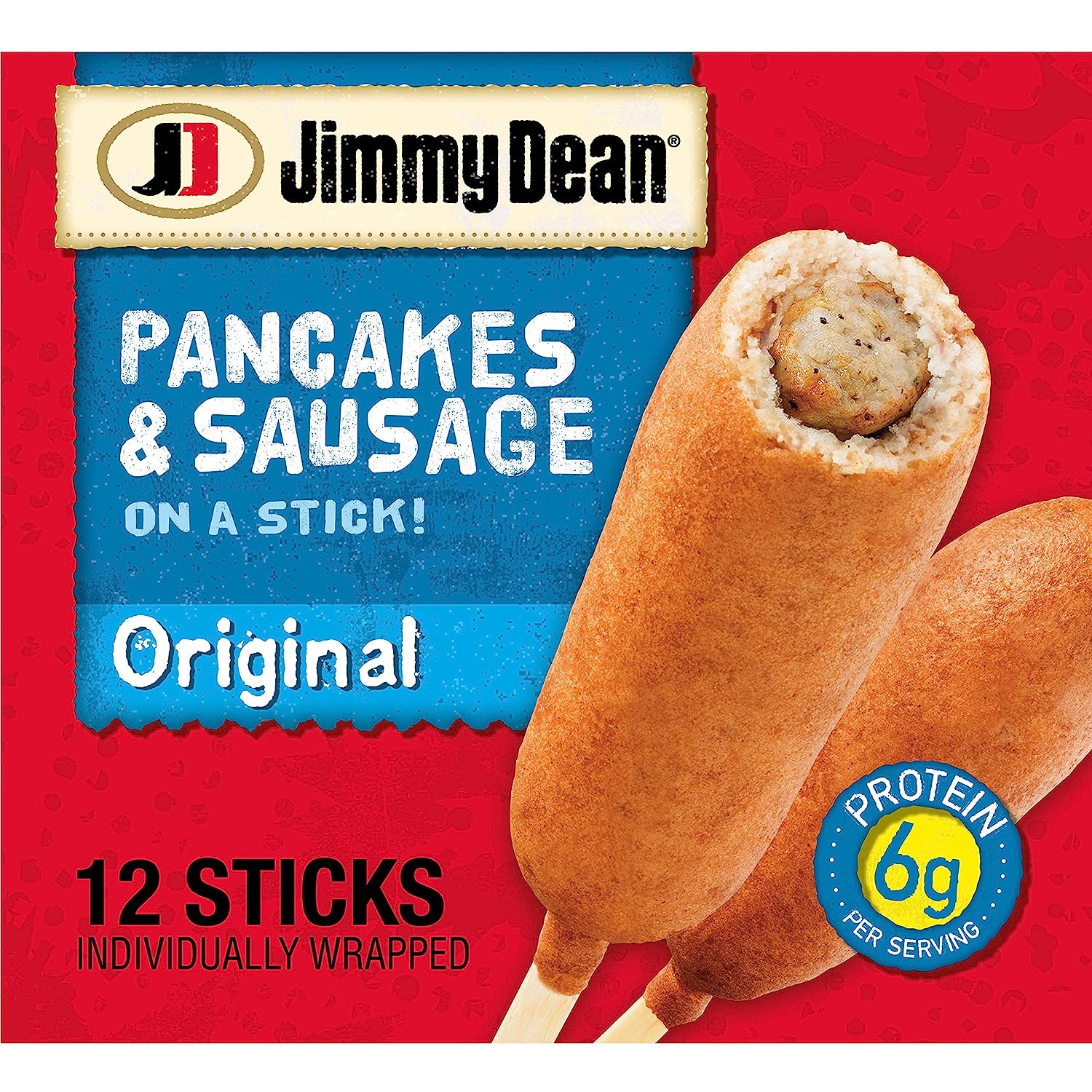 Jimmy Dean Pancakes and Sausage on a Stick Frozen Breakfast