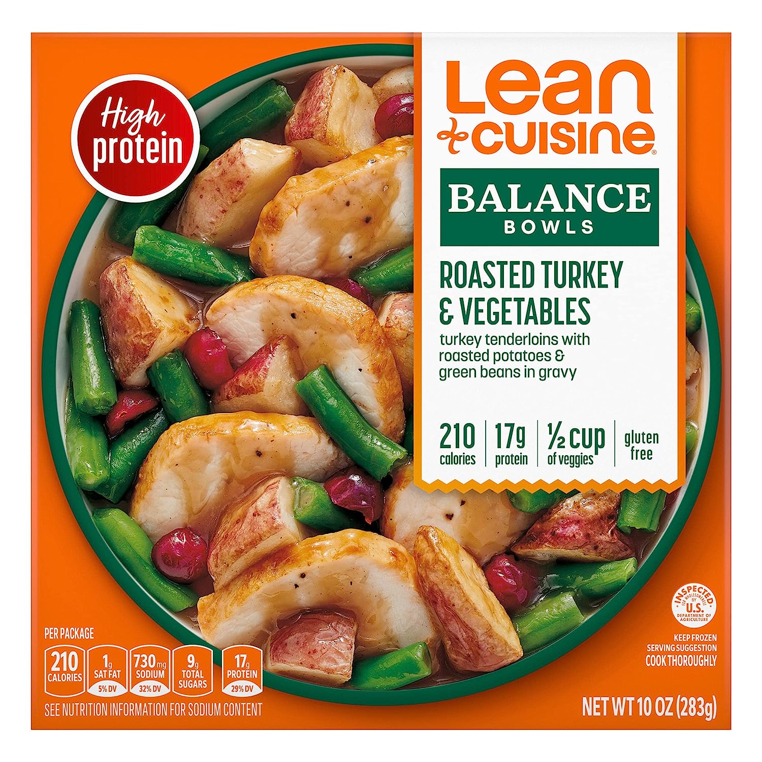 Lean Cuisine Frozen Meal Roasted Turkey and Vegetables, 10 Oz